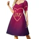 thumbnail image 3 of Vestido sin mangas con letrero de neón de corazón de amor vestidos para mujer vestido de fiesta de diseñador de lujo vestido, 3 of 7
