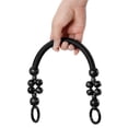 thumbnail image 4 of Uxcell 18.1" Wooden Beaded Bag Handles Purse Strap Handle for Purse Making, 2Pack Black, 4 of 6