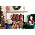 thumbnail image 2 of Christmas Stockings Red Christmas Tree and Snowflake Pattern Personalized 3 Pack 14.8 Inch, 2 of 5