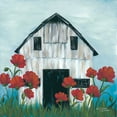 thumbnail image 2 of Norman, Michele 20x20 Black Ornate Wood Framed with Double Matting Museum Art Print Titled - Poppies, 2 of 4