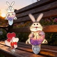 thumbnail image 5 of DAMAI Heart Valentines Night Light - Heart Valentine's Day Plug Into Wall Nightlight, 6" Stained Glass Valentines Decorations, Spring Home Decorations, 5 of 5