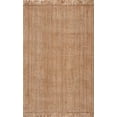 thumbnail image 2 of Hauteloom Moncton Handwoven Sea Grass Jute Rug - Natural Fiber Area Rug - Natural Fringe Tassel - Rattan Wicker Look Carpet - Brown - 7'6" x 9'6" (8x10), 2 of 18