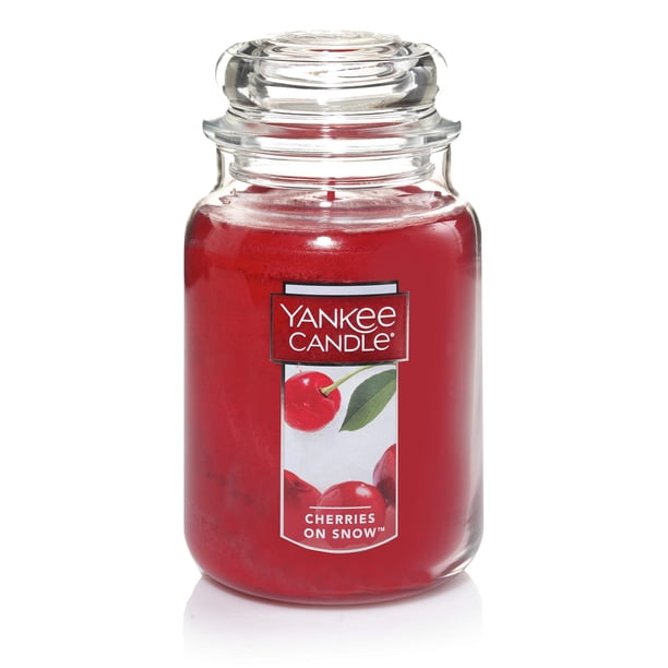 Vela Yankee Candle Cherries On Snow 624g Frasco Grande