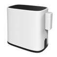thumbnail image 2 of GUOOL Rodeo Household Trashcan Narrow Bathroom Dustbin Plastic Garbage Bin Press-type New White, 2 of 9