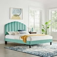 thumbnail image 3 of Modway Daisy Performance Velvet King Platform Bed, Multiple Colors, 3 of 3