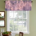 thumbnail image 3 of Pink Christmas Curtain Valances for Windows, Kitchen Valance Window Treatments Panel 2 Pack, Snowman Xmas Tree Snowflake Rod Pocket Short Curtains for Bathroom Bedroom 54 x 18 Inch, 3 of 8