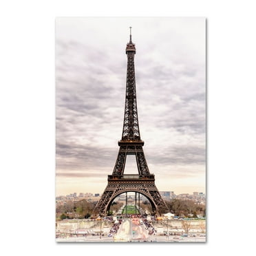 Trademark Fine Art "The Eiffel Tower" Canvas Art by Philippe Hugonnard