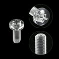 thumbnail image 4 of Unique Bargains M5x12mm Plastic Phillips Bolts PC Pan Head Machine Screws Transparent 50 Pack, 4 of 5