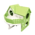 thumbnail image 2 of Visland PVC Hamster House, Compound Villa Design, Funny Living Hut Nest Toy for Small Animals Like Dwarf Hamster and Mouse, 2 of 6