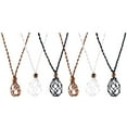 thumbnail image 4 of Crystal holder necklace 6Pcs Cord Stone Necklace Holders Woven Stone Holder Delicate Crystal Necklace Holders, 4 of 8