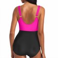 thumbnail image 3 of Women's One Piece Swimsuit Tummy Control Slimming Bathing Suit Cute Cutout Tie Knot Swimwear, 3 of 6