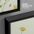 thumbnail image 4 of wall26 - 3 Panel Framed Canvas Wall Art - Yellow Wild Flowers - Giclee Print Gallery Wrap Modern Home Art Ready to Hang - 24"x36"x3 Black, 4 of 5