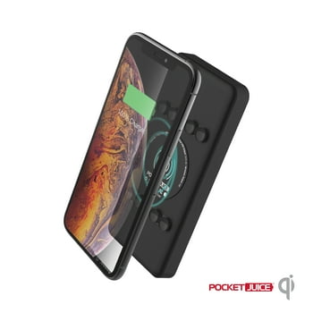 Pocket Juice Wireless Plus – 3-in-1 10,000 mAh Portable Charger with High-Speed Wireless Charging