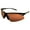 Black-Light Brown, variant on Domain Golf Sport Riding Sunglasses Black Frame Polarized Amber Lenses