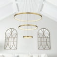 thumbnail image 6 of Aiwen 3 Tiered Modern LED Pendant Light Warm Light Effect Ambient Ceiling Lamp Gold, 6 of 7