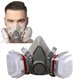 thumbnail image 4 of Máscara Antipolvo Cubierta Media Cara Gas 6200 Con Filtros Seguridad, 4 of 9