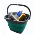 thumbnail image 4 of SAMMART 11L (2.9 Gallon) Collapsible Rectangular Handy Bucket (1, Dark Grey/Bluish-Green), 4 of 5