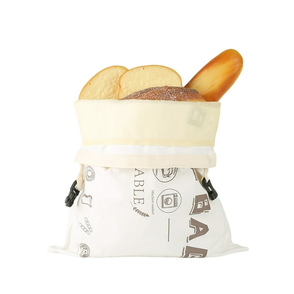 Efficient Cotton Beeswaxes Bread Bags Double Detachable Pockets Adjustable