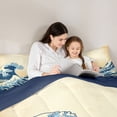 thumbnail image 5 of Castle Fairy Japanese Style Queen Comforter Set for Kids,Ocean Waves Bedding Comforter Set, 5 of 8