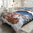 thumbnail image 2 of Qpednta Snowman Town Duvet Cover Set, Soft Cozy Comforter Cover, Breathable Bedding Comforter Set, 3-Piece Comforter Bedding Set, Bedroom Decor for Guest Room Dormitory, 2 of 7