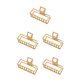 thumbnail image 1 of Sonducket Pinzas de garra de estilo Simple, pulpo portátil, exquisitos pasadores Bobby, accesorios de decoración geométrica, Día de San Valentín, Dorado/Rectángulo 5piezas Sonducket CBP220675, 1 of 4