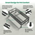thumbnail image 5 of Iconic Pet Elevated Rectangular pet double diner - Medium - 32 Oz, 5 of 8