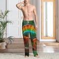 thumbnail image 3 of Cauagu Chameleon Mens Pajama Pants Sleep & Lounge Pants,PJ Bottoms with Pockets-Large, 3 of 7