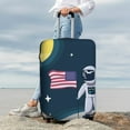 thumbnail image 7 of Hirioo Astronaut With USA Flag for Elasticity Suitcase Cover (No luggage Included) Durable Luggage Protector Fits 18-32 Inch Luggage-Large, 7 of 7