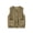 Khaki, variant on BLVB Boys Girls Fuzzy Fleece Vest Sherpa Warm Winter Sleeveless Button down Kids Vest with Pockets