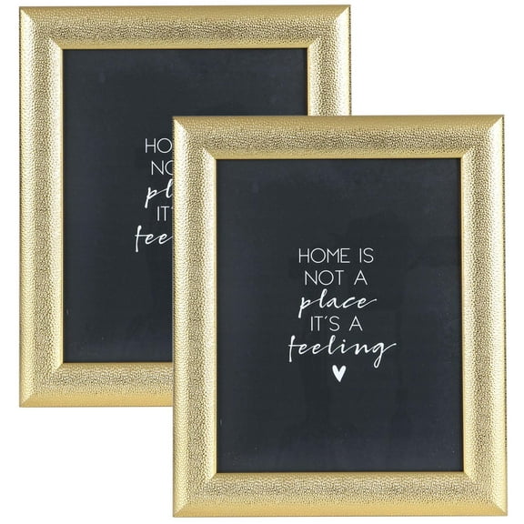 Artbyhannah 2 Pack 8x10 inch Picture frames Set, Ornate Gold Photo Frame Set for Valentine's Day Tabletop Display Wall Mounting, Photo Frames for Wedding Home Decor