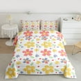 thumbnail image 2 of jejeloiu Cartoon Daisy Floral Full Size Comforter Sets,Graffiti Loves Pattern Bedding Comforter Set,Colorful Flowers Bedding Sets For Girls Teens,Luxury Bedroom Decor Reversible,3 Pieces, 2 of 8