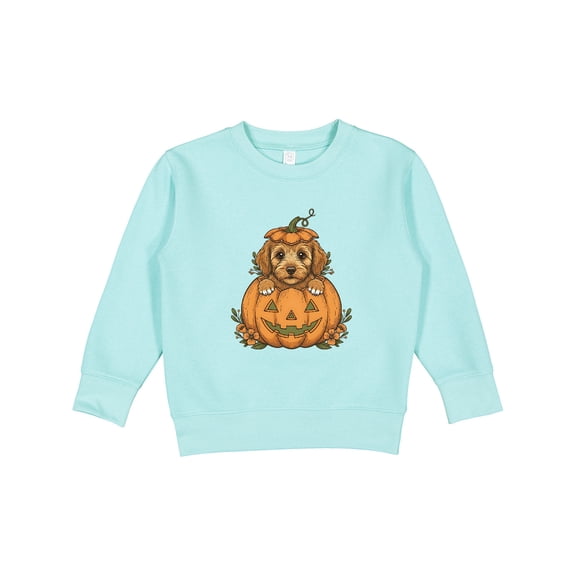 Inktastic Halloween Goldendoodle Pumpkin Toddler Sweatshirt