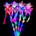 thumbnail image 1 of Paquete de 4 varitas mágicas LED con iluminación, ideal para fiestas y cumpleaños, ideal para princesas., 1 of 1