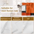 Burnt Orange Red Black Valances for Windows 2 Panels,Light Filtering ...