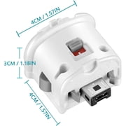 SogYupk Motion Plus for Wii, 2 Pack Motion Plus Adapter Compatible with Wii, External Motion Sensor for Remote Controller