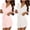 White, variant on Tqyyweavej 2Pcs Women's Short Kimono Robe Lace Lightweight Sleepwear Soft Loungewear Casual Ladies Bathrobe Nightgown