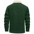 thumbnail image 4 of Men's Corduroy Jacket - Long Sleeve Fleece Lined Coat for Fall Winter, 4 of 7