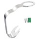 thumbnail image 5 of Soporte para casco, percha, montaje en pared, esquí con 2 ganchos, ciclismo, fútbol, ​​ahorro de espacio, fácil de instalar, estante de almacenamiento Plata, 5 of 8