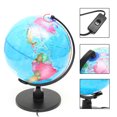 thumbnail image 4 of 25cm LED World Map Globe Night Light Illuminated Lamp Desk Table Decor Kids Gift, 4 of 6