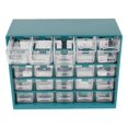 thumbnail image 1 of Caja de herramientas organizadora de componentes ligera con 25 compartimentos para suministros de oficina Verde oscuro, 1 of 8