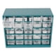 thumbnail image 1 of Organizador de herramientas pequeño, armario para manualidades, resistente y de alta fiabilidad, versátil, con 25 cajones y tornillos para el hogar y Verde oscuro, 1 of 8