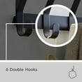 thumbnail image 4 of Better Homes & Gardens SnugFit over-the-Door Hook Rack with 6 Double Hooks, Matte Black, 4 of 8