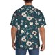 thumbnail image 3 of Fotbe Vintage Floral Camisa Estampada de Manga Corta para Hombre, Casual de Verano, Estilo Playero, Sin Arrugas-XX-Large, 3 of 5