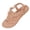 Khaki, variant on White Womens Sandals Round Toe Floral Thong Flat Bohemian Style Comfortable Lightweight Breathable Flexible Outsole For Beach Summer Casual Wear Size 37