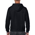 thumbnail image 2 of Gildan Sweat à Capuche à Fermeture à Glissière en Molleton pour Hommes, Style G18600, Noir, TG, 2 of 3