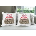 thumbnail image 6 of Ambesonne Birthday Throw Pillow Cover 4 Pack, Cake Candles Cherry, 24", Multicolor, 6 of 7