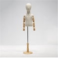 thumbnail image 1 of Sewing Mannequin Kid Dress Form Toddler Clothes Mannequin Torso, Adjustable Height Children's Mannequin with Wooden Base for Apparel Scarf Window Shop Display, 1 of 1