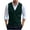 Olive green, variant on WREESH Fashion Vest Sleeveless Cardigan Men's Casual Solid Color Sleeveless Four Seasons Wool Knitted Cardigan Sweater Black