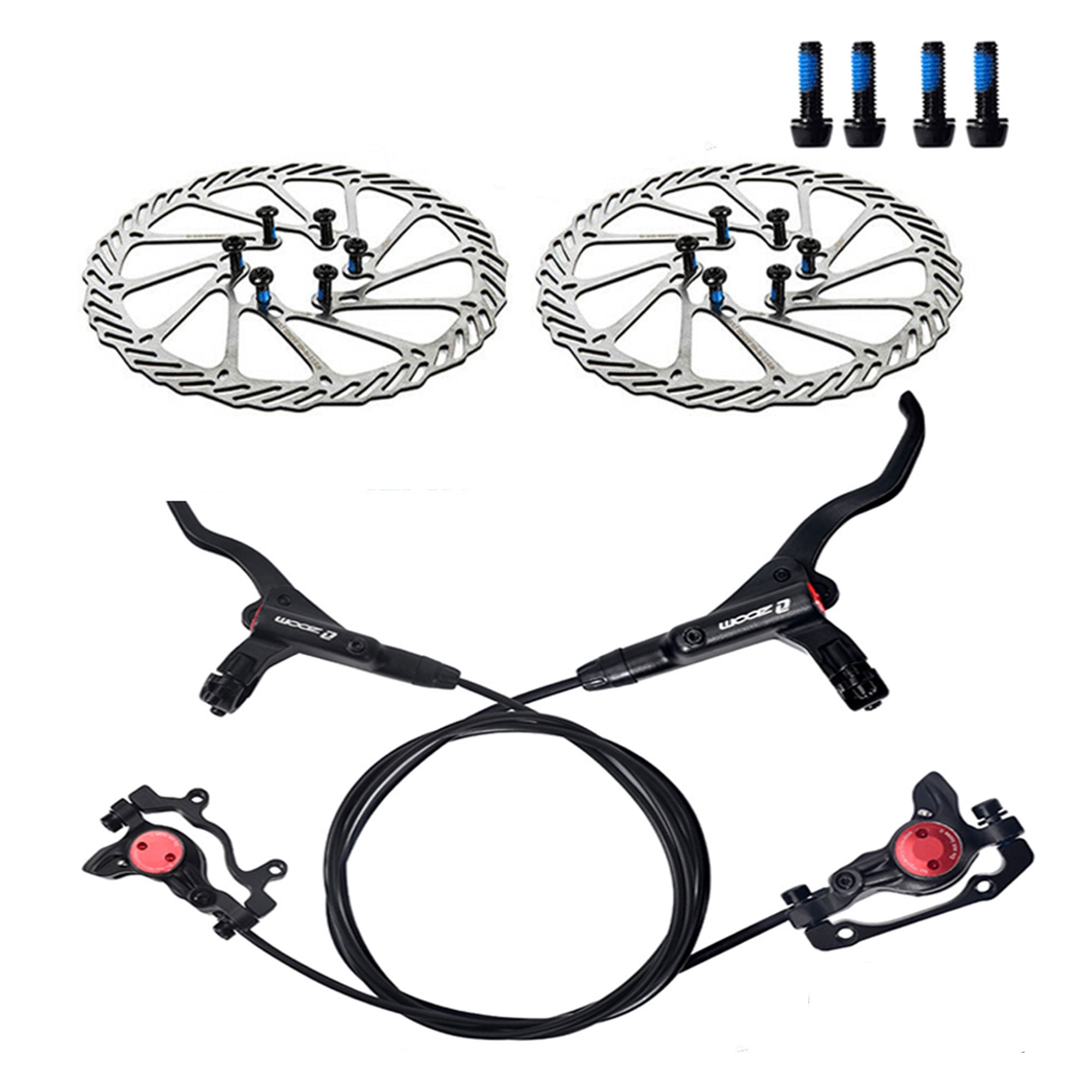 ZOOM HB815 Bicycle Hydraulic Disc Brakes Caliper Set with G3 160mm Rotor