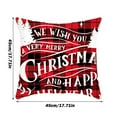 CAKVIICA Christmas Pillow Home Furnishing Short Plush Linen Holiday